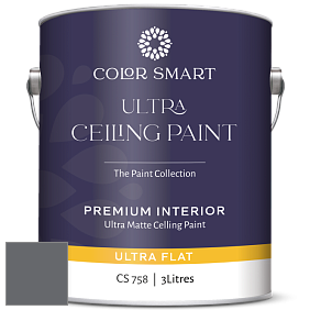 COLOR SMART CS 758 ULTRA CEILING PAINT ультраматовая краска цвет 1616 Stormy Sky