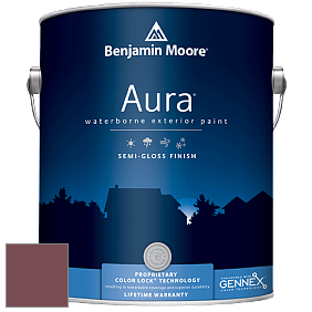Benjamin Moore Aura 632 Waterborne Exterior Semi-Gloss Finish краска цвет 2082-20 Plum Raisin