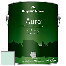 Benjamin Moore Aura 629 Waterborne Exterior Flat Finish краска цвет 610 Antigua Aqua