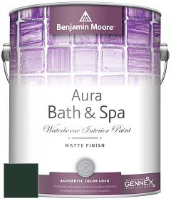 Benjamin Moore Aura 532 Bath & Spa Waterborne Interior Paint Matte Finish краска цвет RAL 6009 