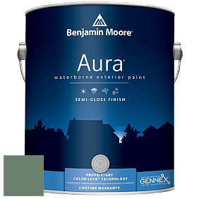 Benjamin Moore Aura 632 Waterborne Exterior Semi-Gloss Finish краска цвет 636 Willow Grove