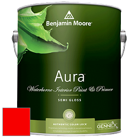 Benjamin Moore Aura 528 Waterborne Interior Semi-gloss Finish краска цвет RAL 3024 