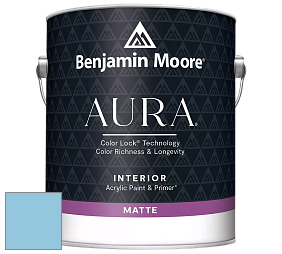 Benjamin Moore Aura 522 Interior Paint - Matte краска цвет 795 Faded Denim