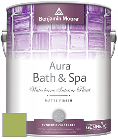 Benjamin Moore Aura 532 Bath & Spa Waterborne Interior Paint Matte Finish краска цвет 413 Blooming Grove