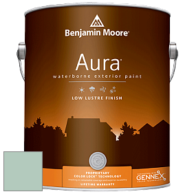 Benjamin Moore Aura 634 Waterborne Exterior Low Lustre Finish краска цвет 632 Bridal Bouquet