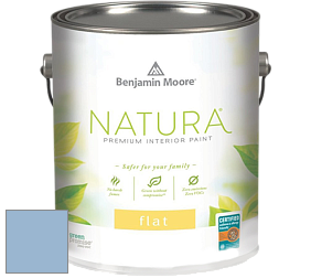 Benjamin Moore 512 Natura Interior Flat Finish матовая краска цвет 822 Riviera Azure