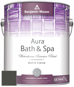 Benjamin Moore Aura 532 Bath & Spa Waterborne Interior Paint Matte Finish краска цвет RAL 7022 