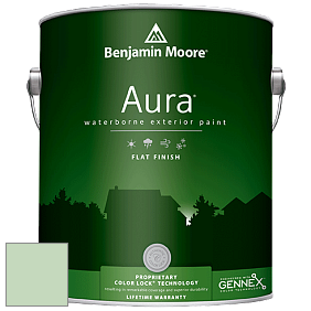 Benjamin Moore Aura 629 Waterborne Exterior Flat Finish краска цвет 562 Cucumber Salad