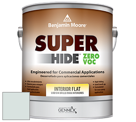 Benjamin Moore 355 Super Hide Zero Voc Interior Flat краска цвет 866 Winter Ice
