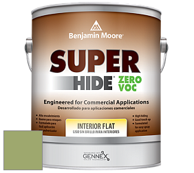 Benjamin Moore 355 Super Hide Zero Voc Interior Flat краска цвет 544 Kiwi