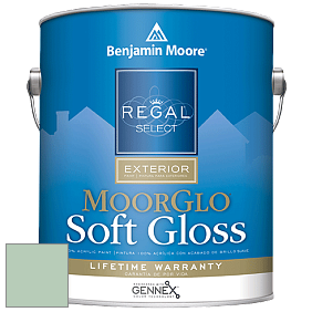 Benjamin Moore W096 Regal Select Exterior Paint-Moor GloSoft Gloss Finish краска цвет 626 Etched Glass