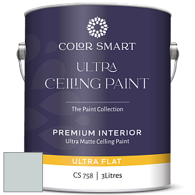 COLOR SMART CS 758 ULTRA CEILING PAINT ультраматовая краска цвет 1584 Pale Smoke