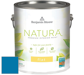 Benjamin Moore 512 Natura Interior Flat Finish матовая краска цвет 791 Paddington Blue