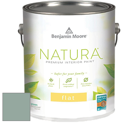 Benjamin Moore 512 Natura Interior Flat Finish матовая краска цвет 704 Del Mar Blue