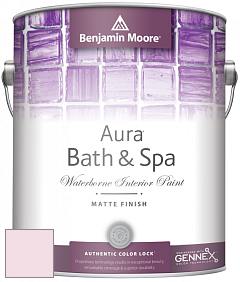 Benjamin Moore Aura 532 Bath & Spa Waterborne Interior Paint Matte Finish краска цвет 2085-70 Baby Pink