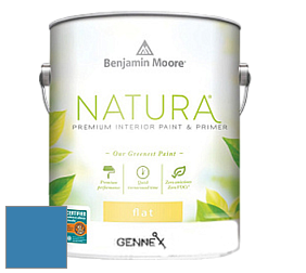 Benjamin Moore 514 Natura Interior Semi-Gloss Finish краска цвет 797 Athens Blue
