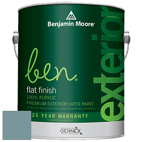 Benjamin Moore Ben 541 Waterborne Exterior Flat Finish краска цвет 719 Hemlock