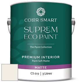 COLOR SMART CS 619 SUPREM ECO PAINT матовая краска цвет 967 Cloud White