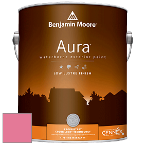 Benjamin Moore Aura 634 Waterborne Exterior Low Lustre Finish краска цвет 2001-40 Pink Popsicle