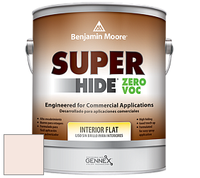 Benjamin Moore 355 Super Hide Zero Voc Interior Flat краска цвет 886 Blanched Coral