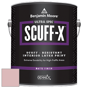 Benjamin Moore 484 Ultra Spec SCUFF-X Interior Matte Finish краска цвет 2093-50 Camellia Pink
