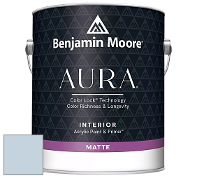 Benjamin Moore Aura 522 Interior Paint - Matte краска цвет 827 Lake Placid