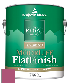Benjamin Moore W105 Regal Select Exterior Paint-MoorLife Flat Finish краска цвет 2078-30 Royal Fuchsia