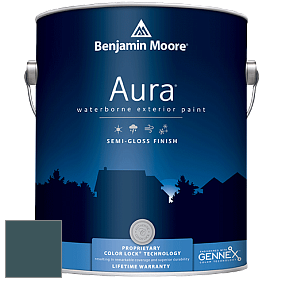 Benjamin Moore Aura 632 Waterborne Exterior Semi-Gloss Finish краска цвет 2057-10 River Blue