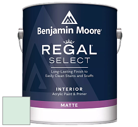 Benjamin Moore 548 IRegal Select Interior Paint - Matte краска цвет 582 Cool Mint