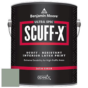 Benjamin Moore 486 Ultra Spec SCUFF-X Interior Satin Finish краска цвет 698 Grenadier Pond