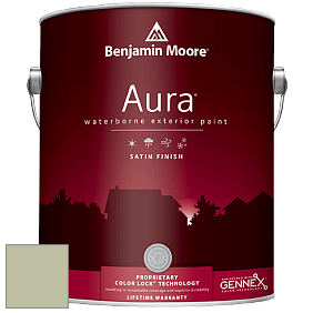 Benjamin Moore Aura 631 Waterborne Exterior Satin Finish краска цвет 480 Lily Pad