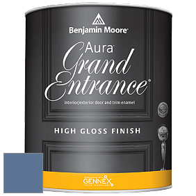 Benjamin Moore Aura 148 Grand Entrance High Gloss эмаль цвет 825 Blue Nova