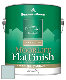 Benjamin Moore W105 Regal Select Exterior Paint-MoorLife Flat Finish краска цвет 716 Fantasy Blue