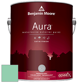 Benjamin Moore Aura 631 Waterborne Exterior Satin Finish краска цвет 578 Florida Keys
