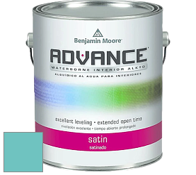 Benjamin Moore 792 Advance Interior Paint-Satin эмаль цвет 732 Burbank Blue