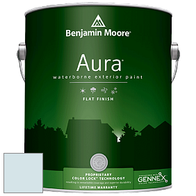 Benjamin Moore Aura 629 Waterborne Exterior Flat Finish краска цвет 813 Sweet Bluette