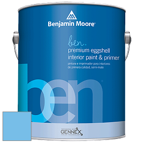 Benjamin Moore Ben W626 Premium Interior Latex Eggshell краска цвет 2066-50 True Blue