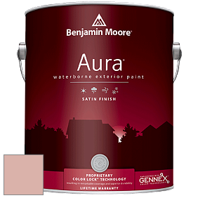 Benjamin Moore Aura 631 Waterborne Exterior Satin Finish краска цвет 038 Rosetta