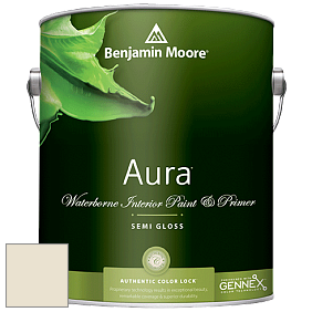 Benjamin Moore Aura 528 Waterborne Interior Semi-gloss Finish краска цвет 927 White Swan