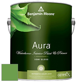 Benjamin Moore Aura 528 Waterborne Interior Semi-gloss Finish краска цвет 560 Sullivan Green