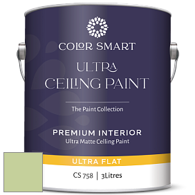 COLOR SMART CS 758 ULTRA CEILING PAINT ультраматовая краска цвет NCS S 1030-G40Y 