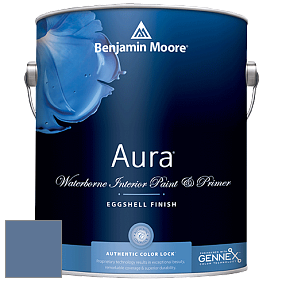 Benjamin Moore Aura 524 Waterborne Interior Eggshell Finish краска цвет 825 Blue Nova