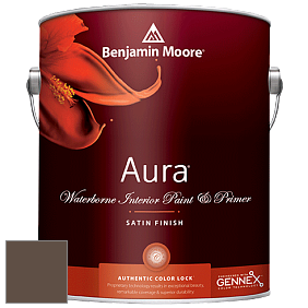 Benjamin Moore Aura 526 Waterborne Interior Satin Finish покрытие цвет 2108-10 Ferret Brown