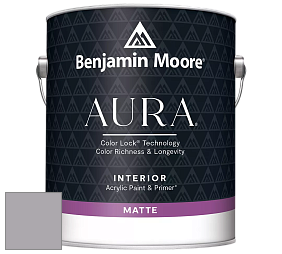Benjamin Moore Aura 522 Interior Paint - Matte краска цвет 1453 Pebble Creek