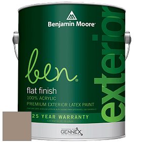Benjamin Moore Ben 541 Waterborne Exterior Flat Finish краска цвет 998 Cabot Trail
