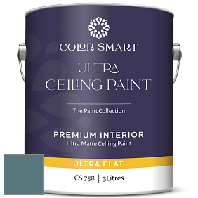 COLOR SMART CS 758 ULTRA CEILING PAINT ультраматовая краска цвет 720 Bella Blue