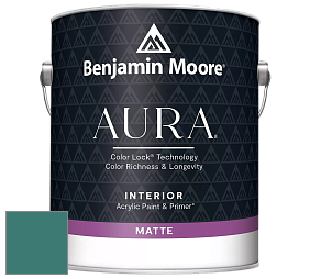 Benjamin Moore Aura 522 Interior Paint - Matte краска цвет 672 Intercoastal Green
