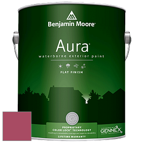 Benjamin Moore Aura 629 Waterborne Exterior Flat Finish краска цвет 1350 Aniline Red