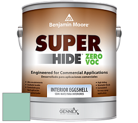 Benjamin Moore 357 Super Hide Zero Voc Interior Eggshell краска цвет 620 Key Largo Green