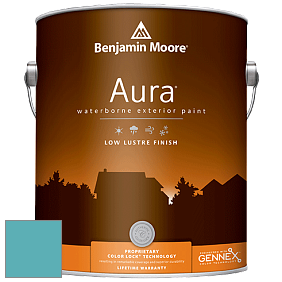 Benjamin Moore Aura 634 Waterborne Exterior Low Lustre Finish краска цвет 753 Santa Clara